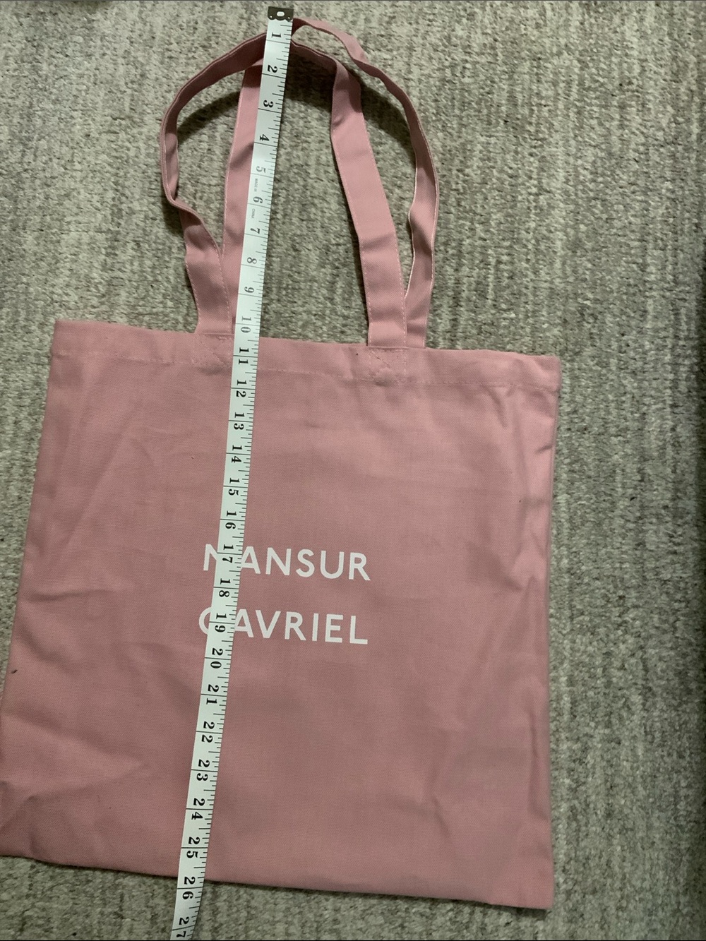 Flat Mansur Gavriel pink tote bag